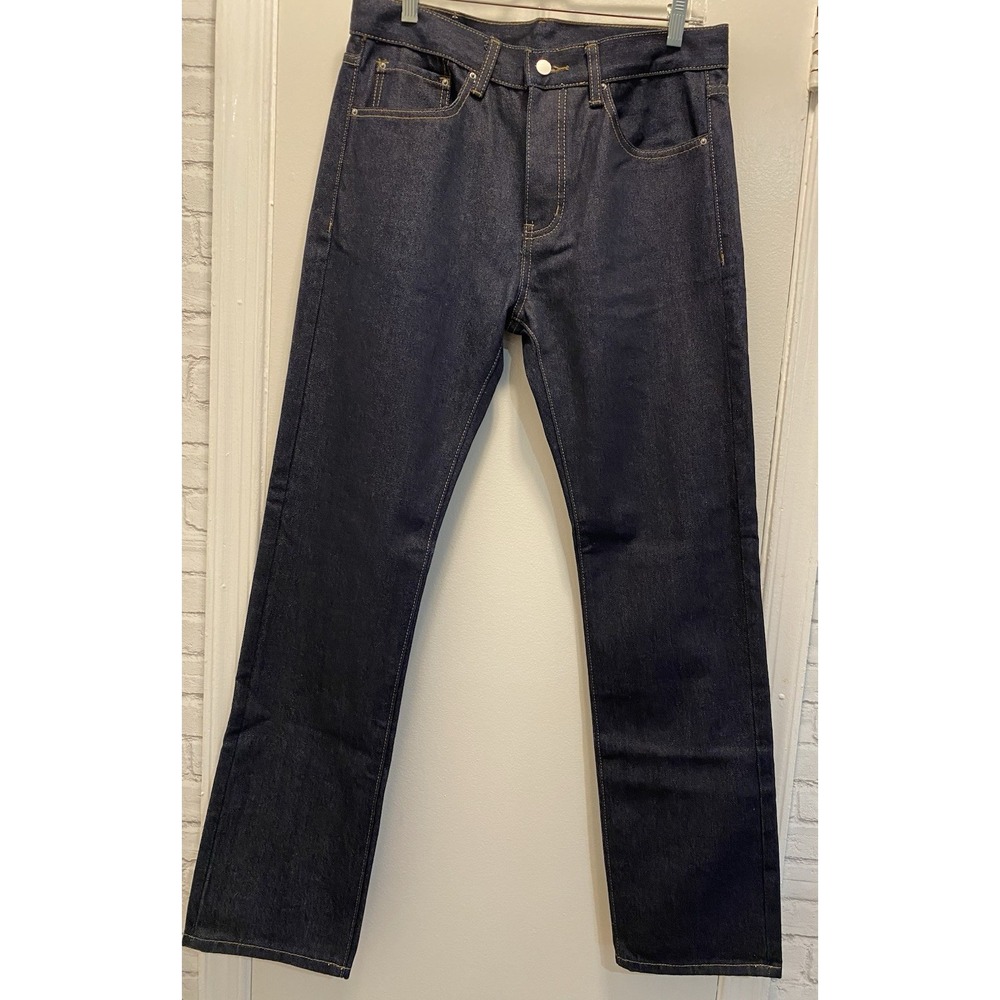 mnml Raw Denim Jeans in a classic dark rinsed indigo finish size 31